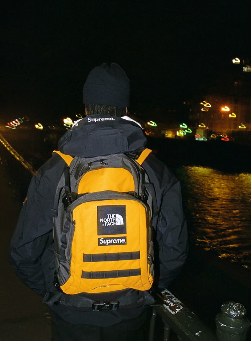 supreme the north face collaboration spring gore tex outerwear rtg jackets bags beanies black red neon green