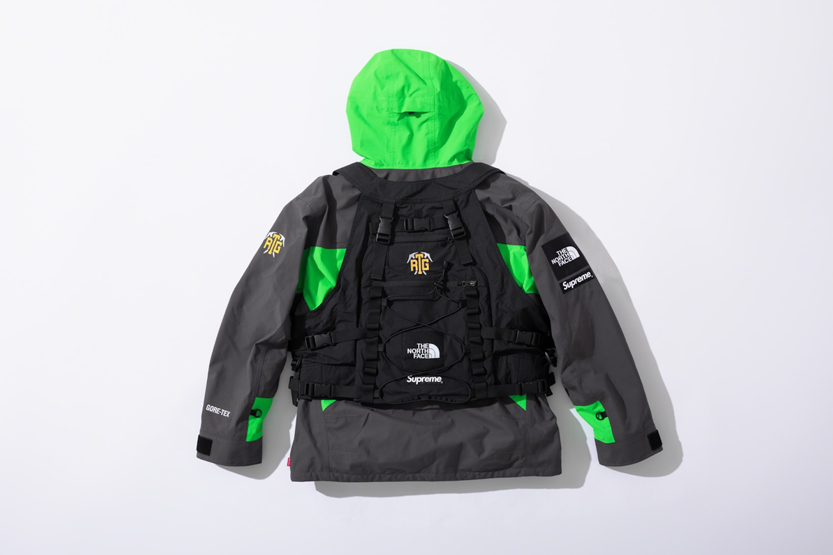 Supreme X The North Face Jacket Black + Vest Combo