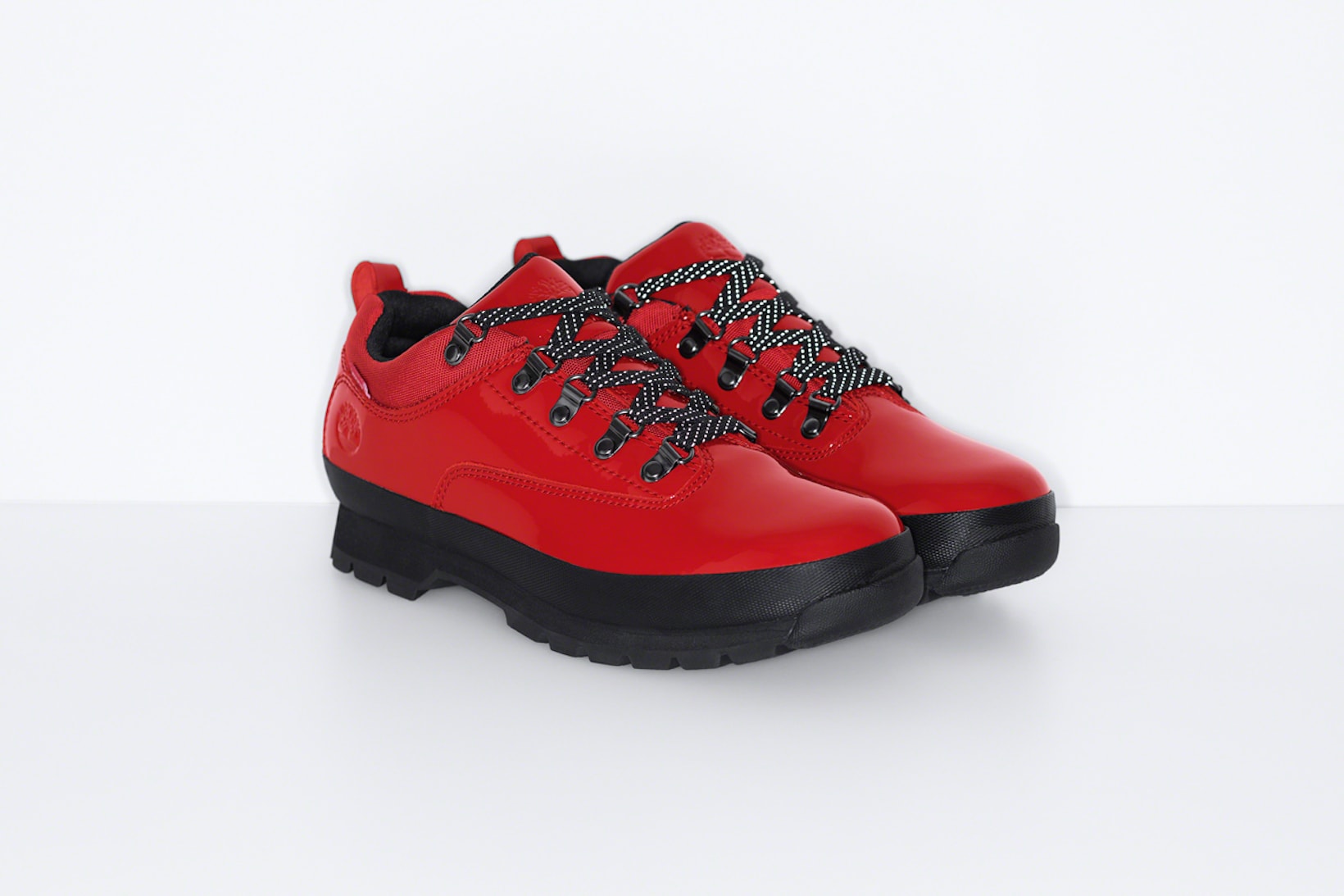 supreme timberland spring collaboration euro hiker low red yellow black shoes footwear 