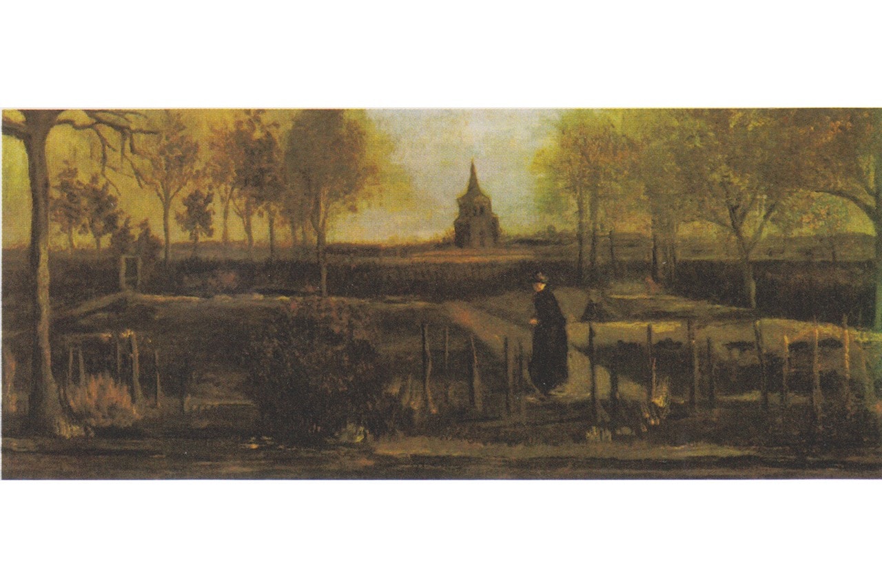 Vincent Van Gogh The Parsonage Garden at Nuenen in Spring Painting