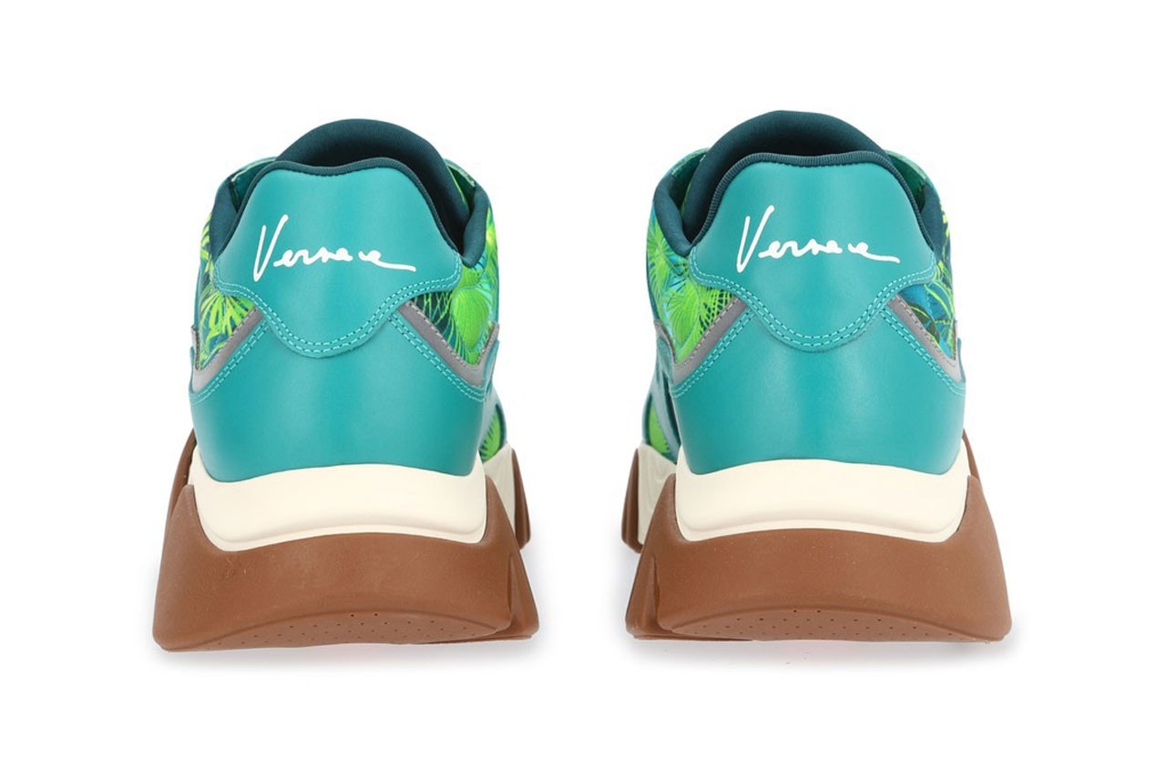 Versace Jungle-Print Squalo Sneakers 