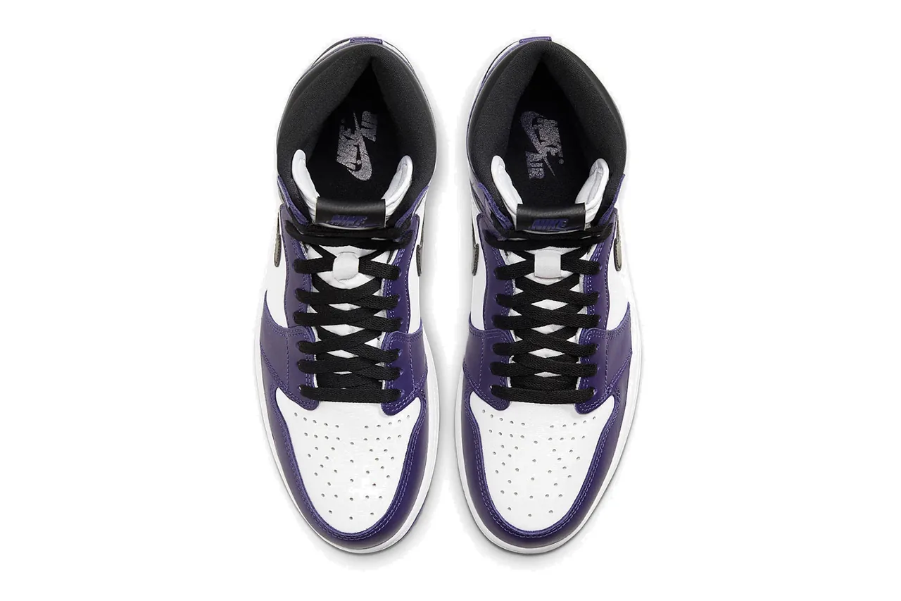 white and purple retro jordans