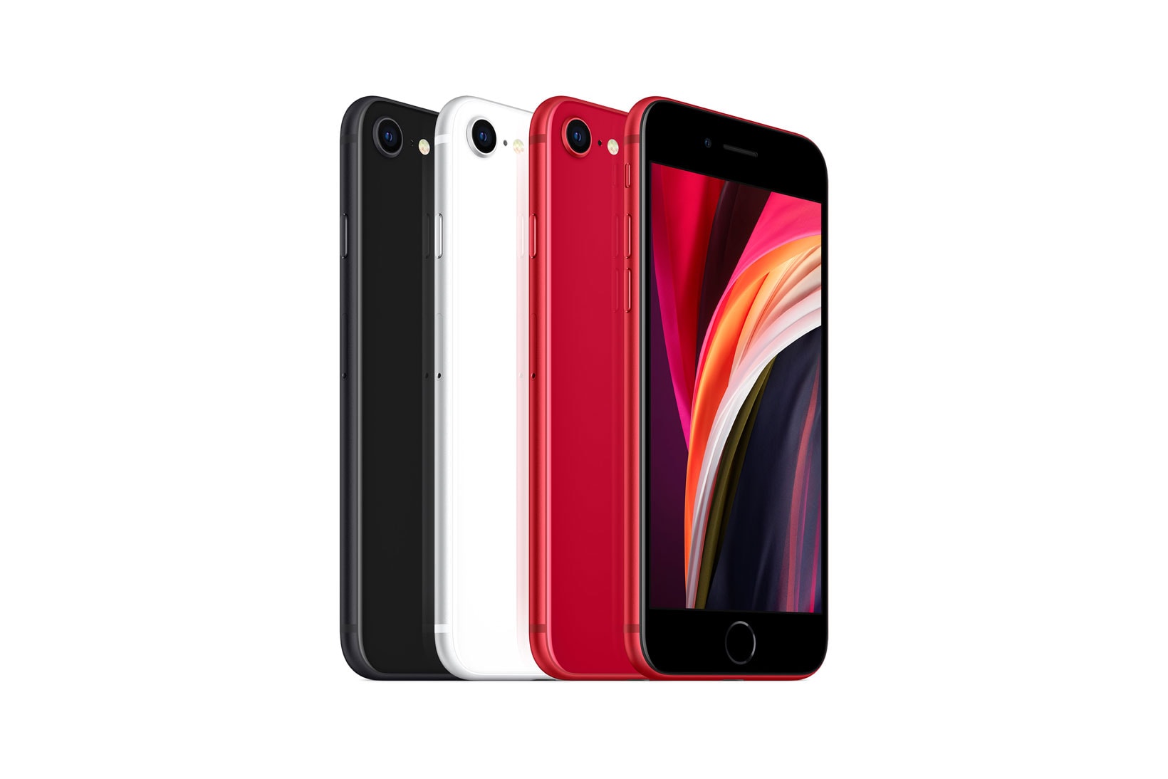 Apple iPhone SE 2020 Red Black White Colors