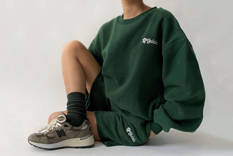 green hoodie and sweatpants set