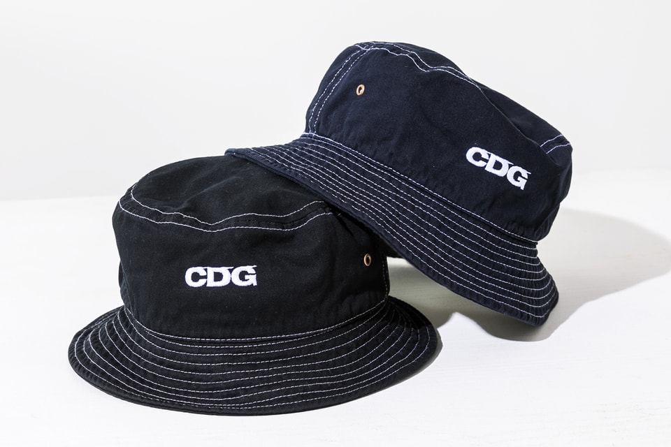 Trolley pie Lodge COMME des GARCONS Releases Logo Bucket Hats | Hypebae