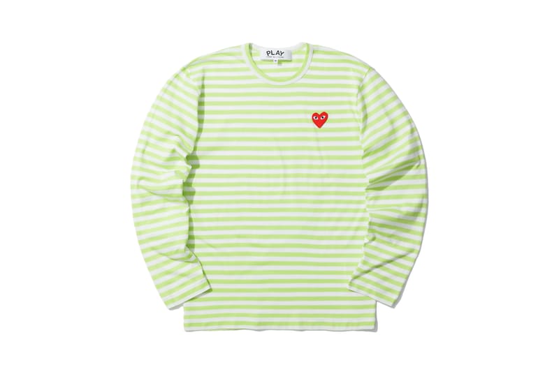 cdg green long sleeve