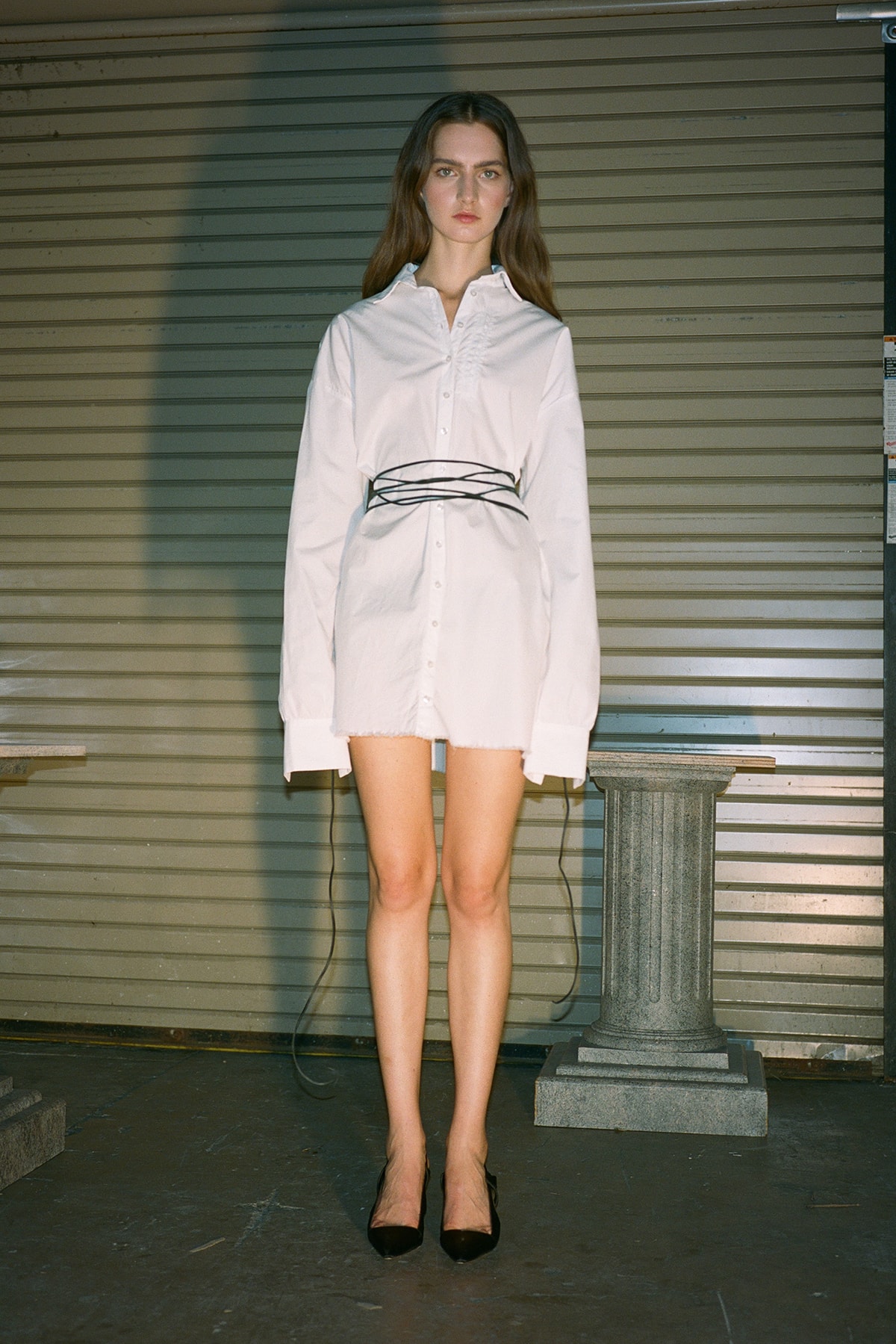 Danielle Guizio Spring/Summer 2020 Collection Lookbook White Button Down