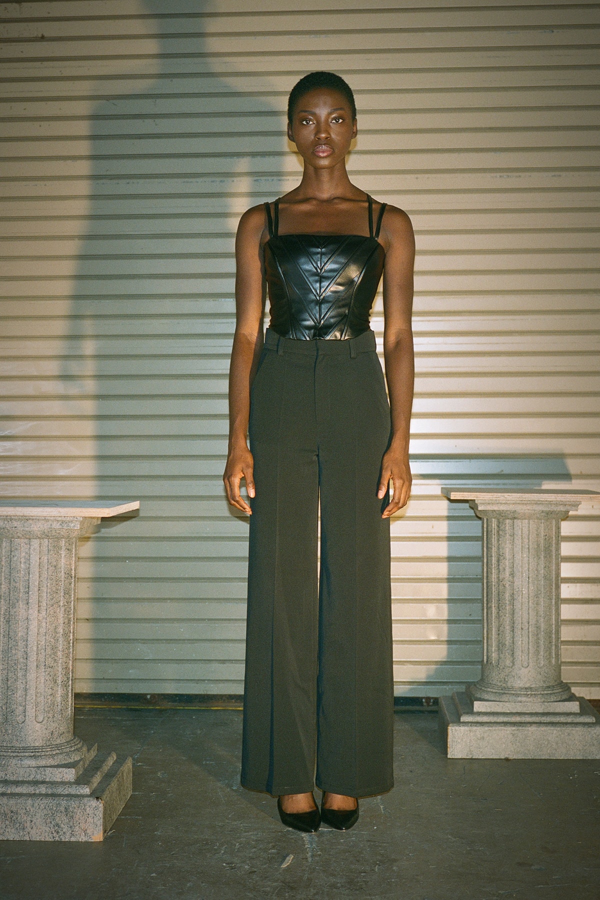 Danielle Guizio Spring/Summer 2020 Collection Lookbook Leather Corset Pants