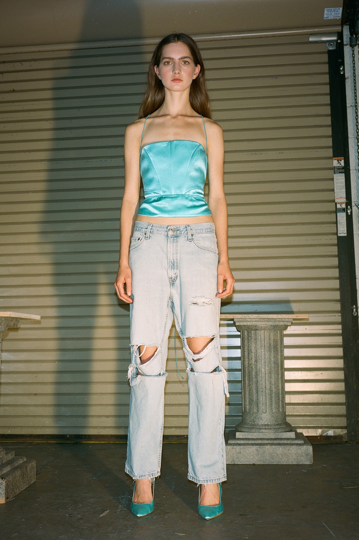 Danielle Guizio Spring/Summer 2020 Collection Lookbook Corset Blue