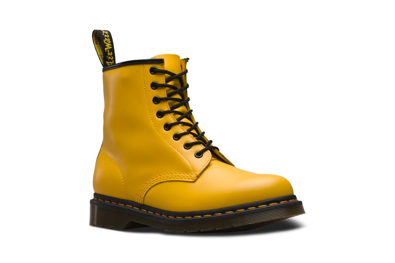 yellow dr martens womens