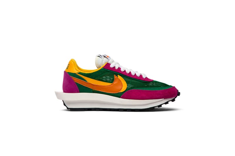 Sacai x LDWaffle “Pine Green” sneakers