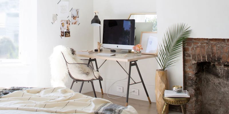 home office set up small space