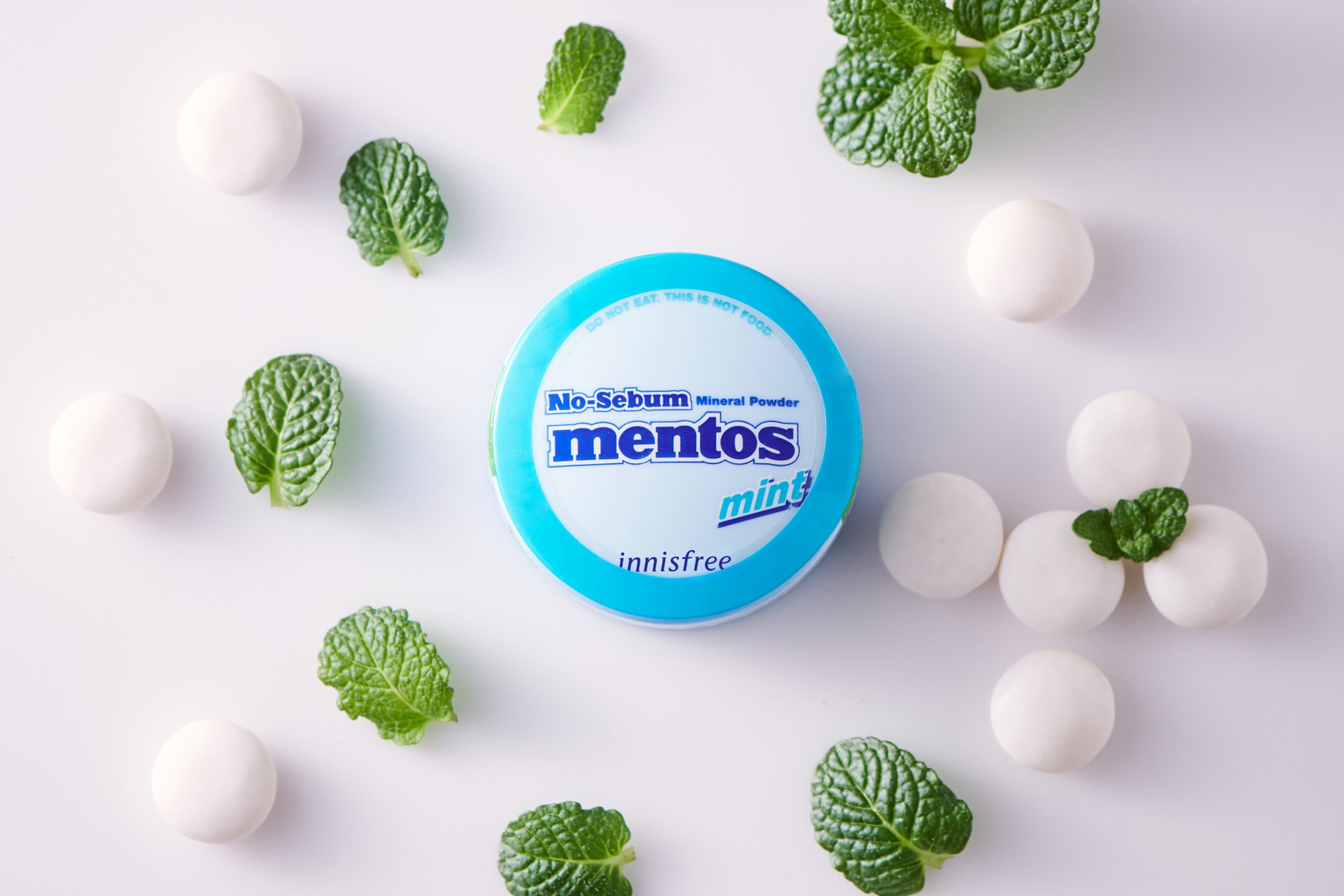innisfree Mentos No Sebum Mineral Powder K-beauty Collaborations Fruits Grape Cherry Melon Mint Peach Lemon 