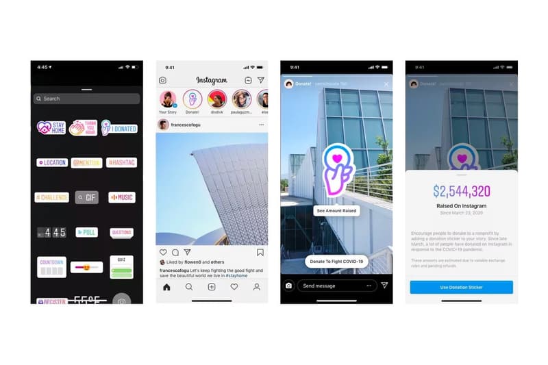 Instagram Story Donations Charity Feature