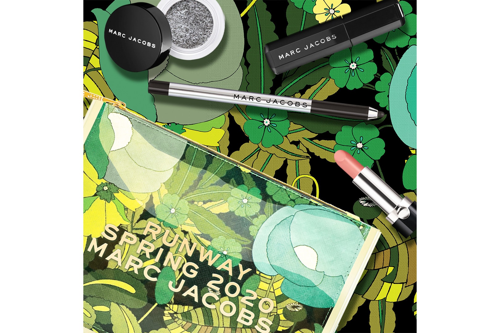 marc jacobs beauty spring summer 2020 runway inspired makeup sets everything goes with blacquer mist matched eyeshadow lips 