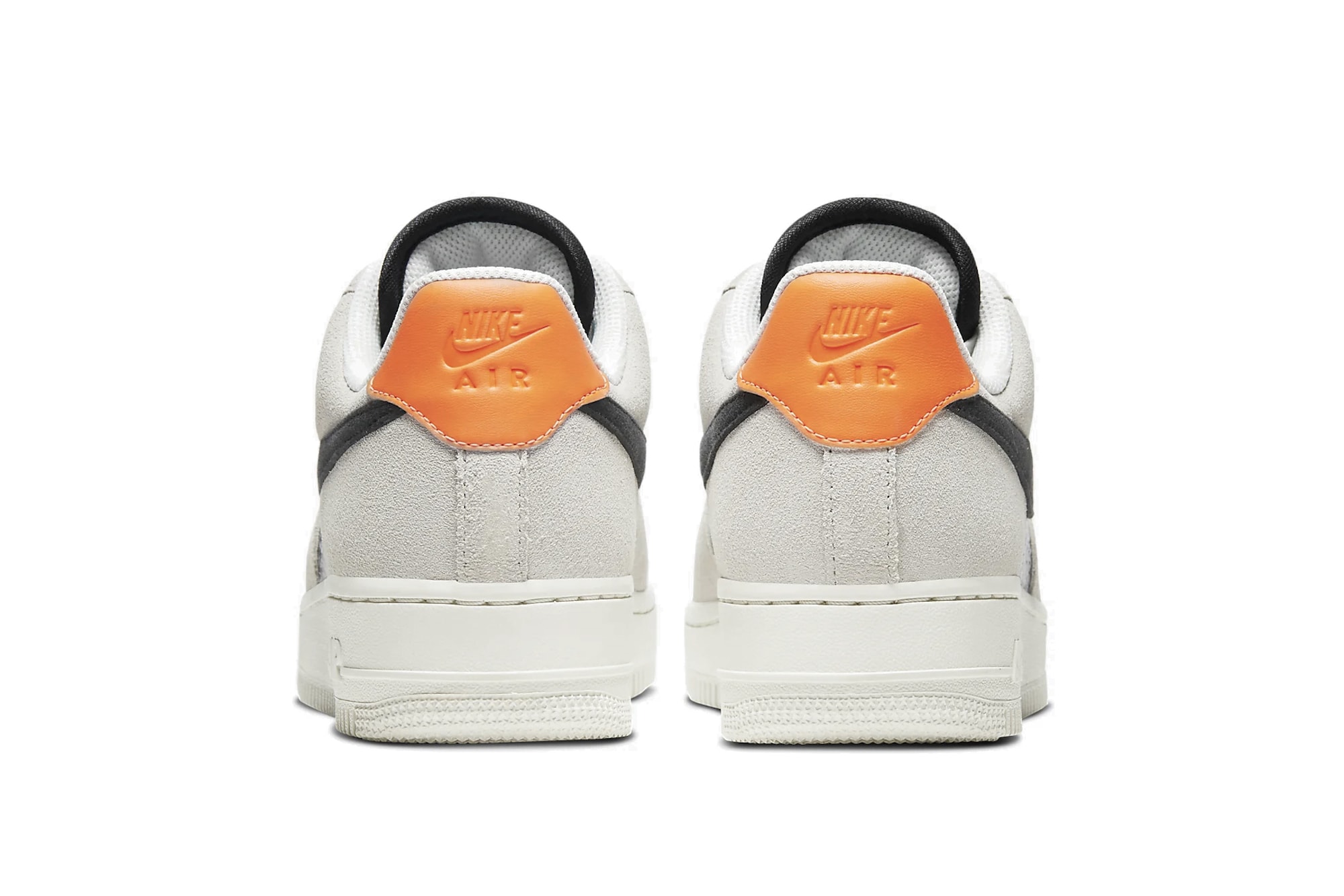 Nike Air Force 1 Light Bone/Sail/Hyper Crimson Sneaker Trainer Shoe Snake Skin Print Orange Blue