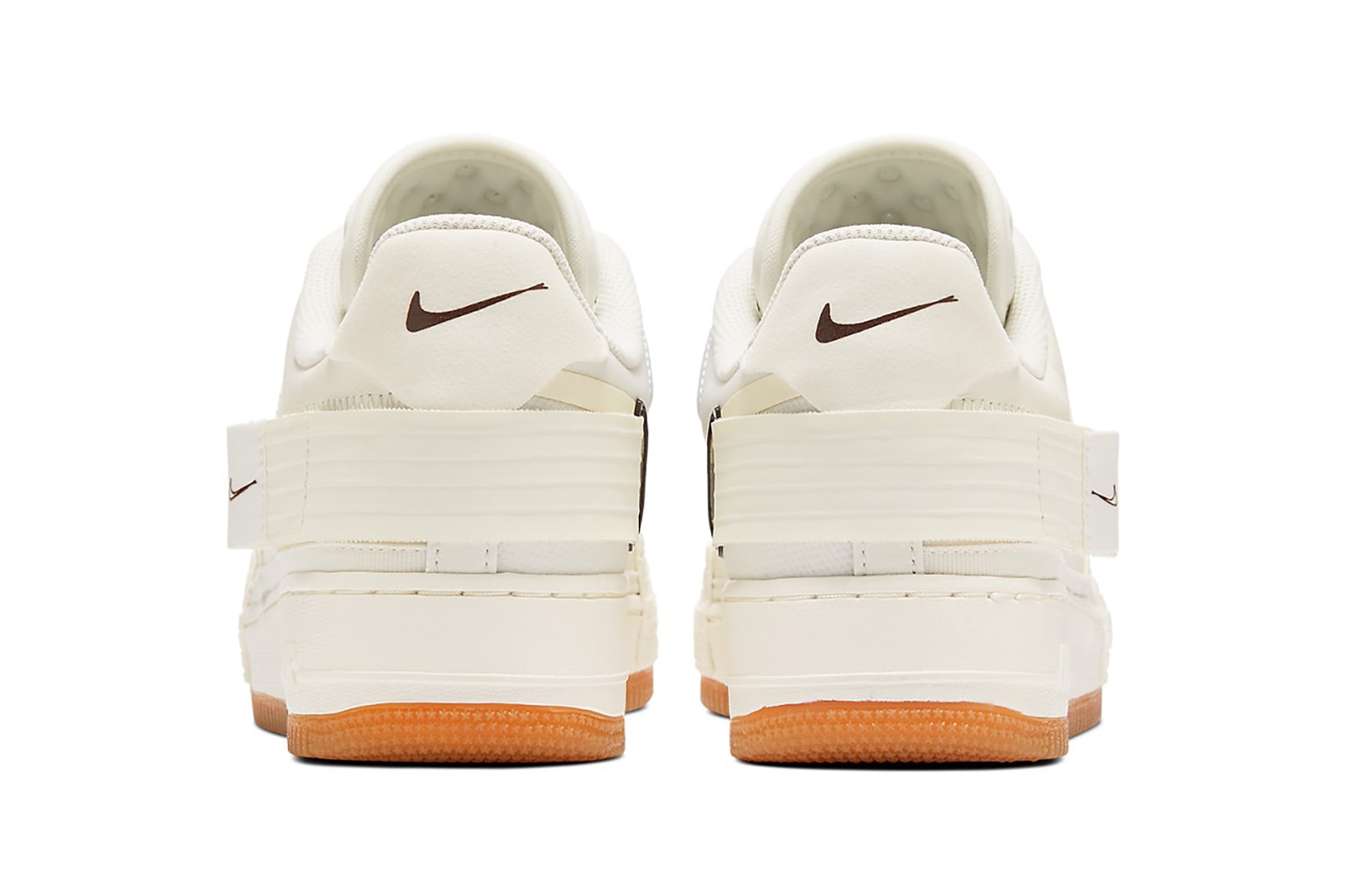nike air force 1 type n354 sneakers cream white ivory brown shoes footwear sneakerhead