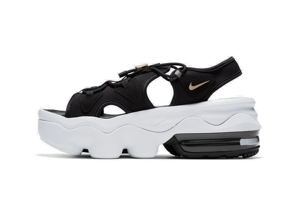 Nike Air Max Koko Platform Sandal Silhouette Release Reveal Black White 