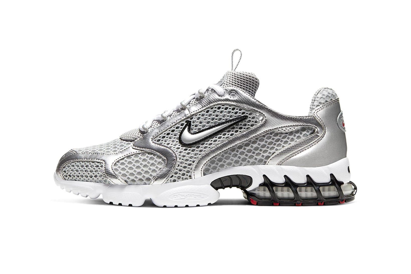 silver nike shoes