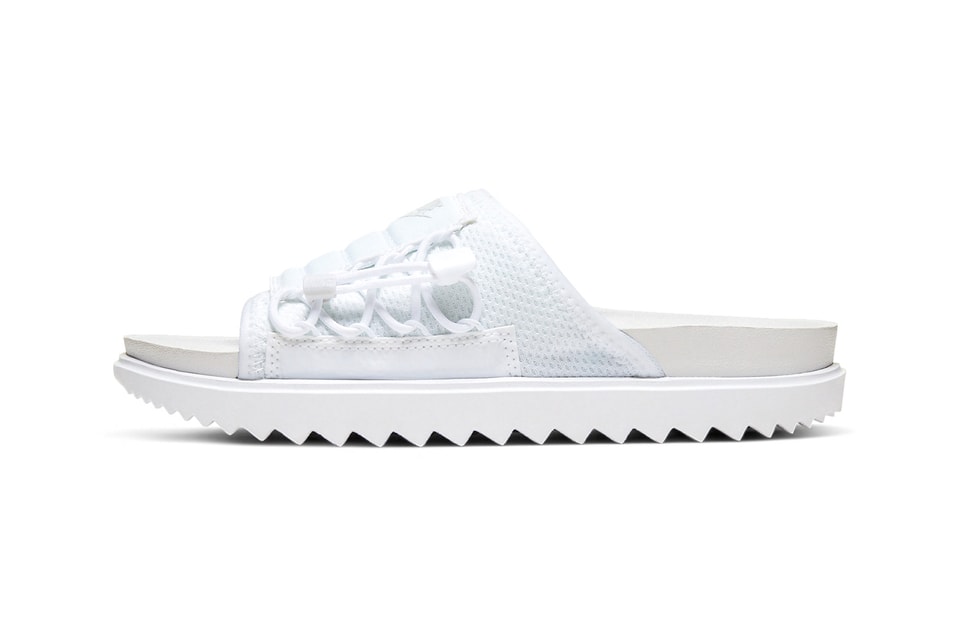 Nauw oase geur Shop Nike Asuna Slide in White, Lace Up Style | Hypebae