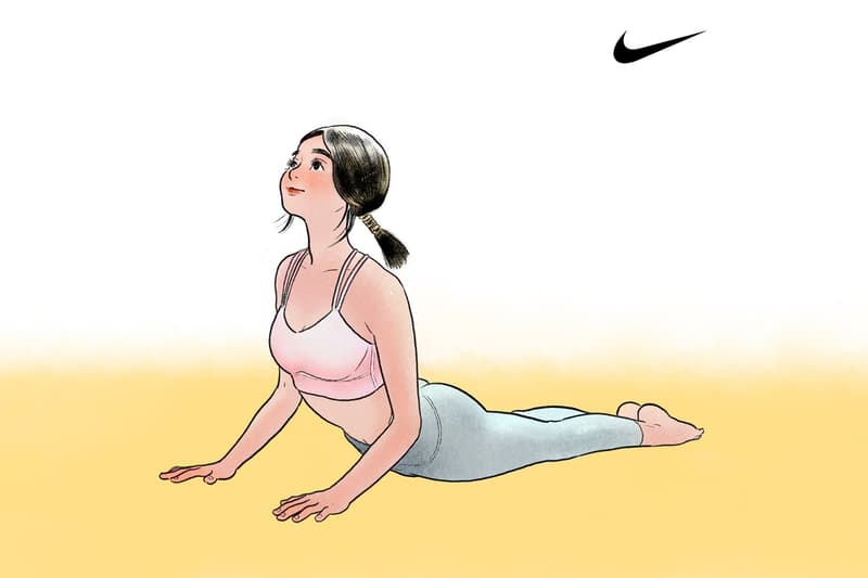 nike little thunder collaboration 7 day yoga asana challenge hong kong comic artist fitness anxiety