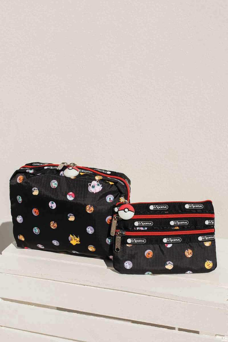 Pokemon x LeSportsac Bag Collection Collaboration Pikachu Cosmetic Pouch Blue Yellow