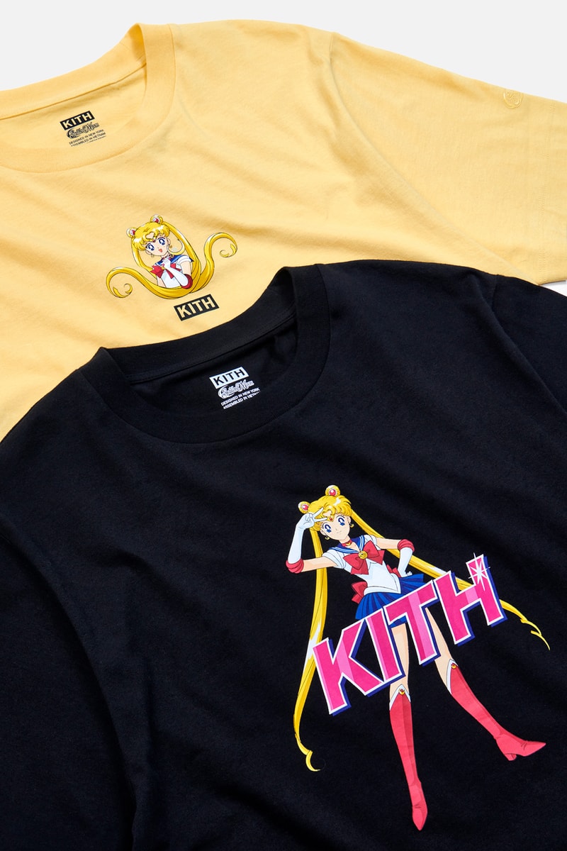 Sailor Moon x KITH Women Collaboration Collection Crewneck Yellow Black