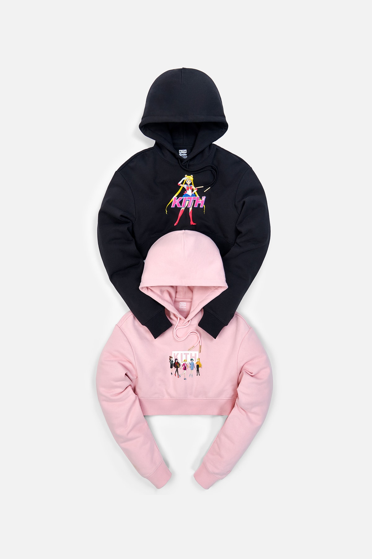 Sailor Moon x KITH Women Collaboration Collection Hoodie Pink Black