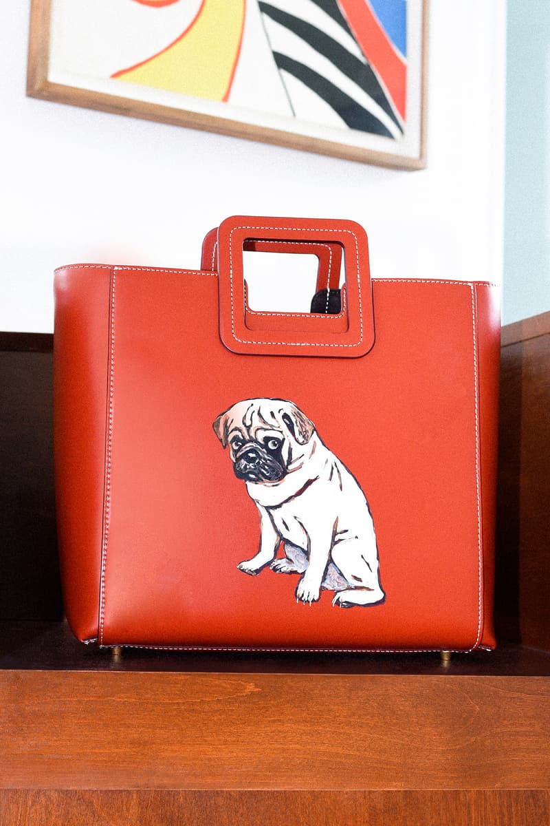 STAUD Pet Portrait Bag Shirley Cognac