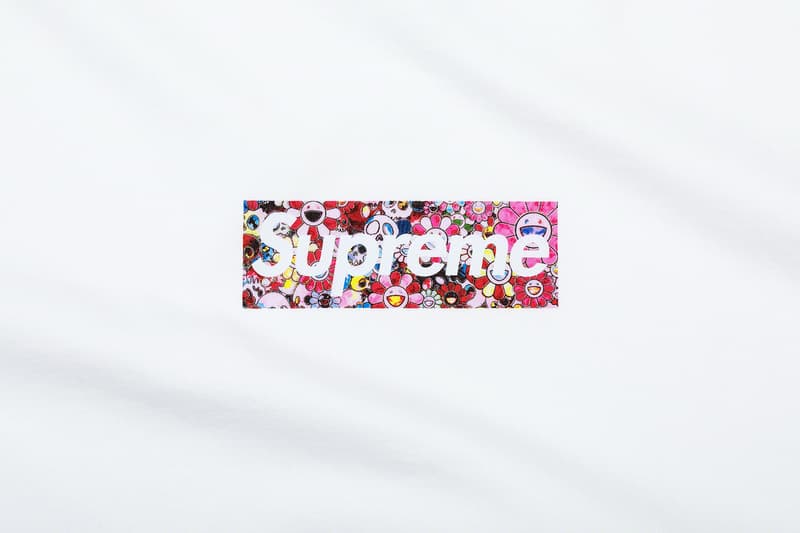 supreme takashi murakami collaboration coronavirus covid19 pandemic relief fund box logo t shirt