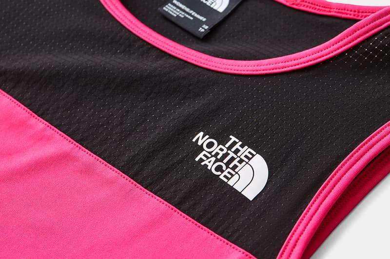 the north face active trail collection jackets shirts leggings sneakers sportswear pink white black blue beige grey