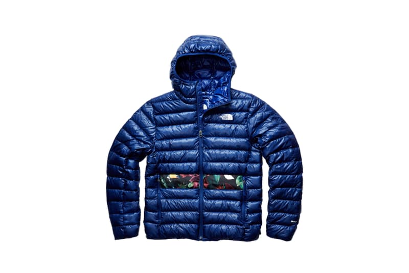 The North Face Remade Collection Puffer Jacket Blue Floral