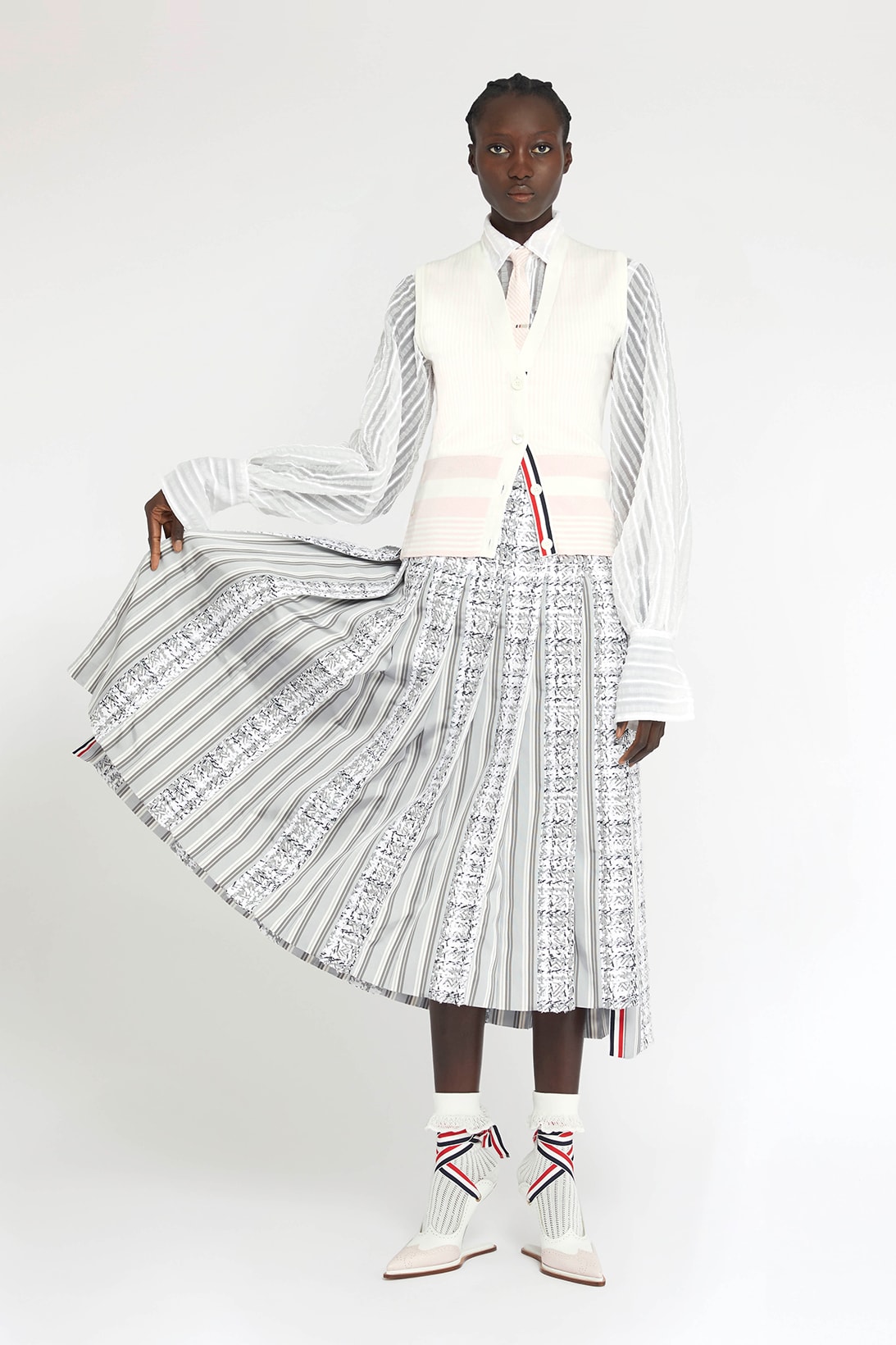 thom browne spring summer collection seersucker suits dresses bags fashion