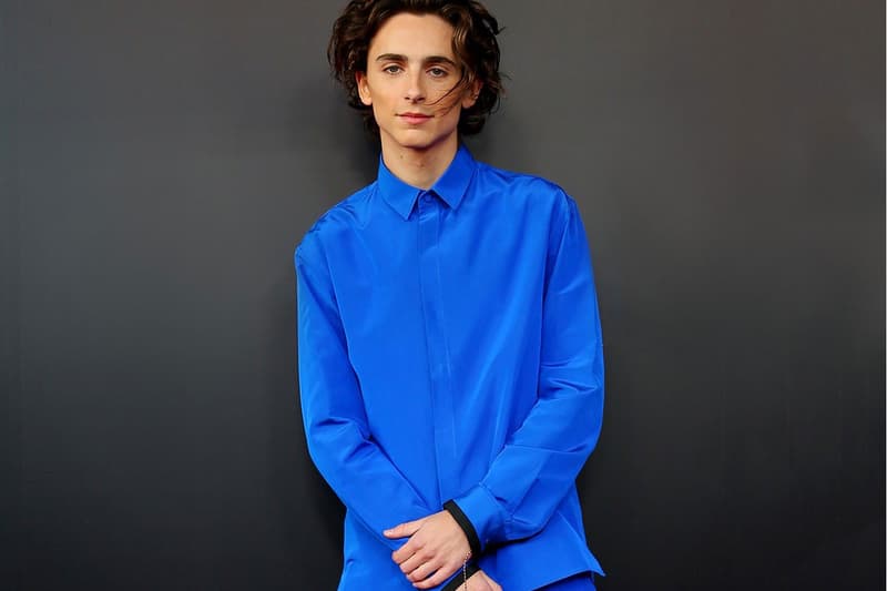 Timothée Chalamet Style Blue Suit Red Carpet