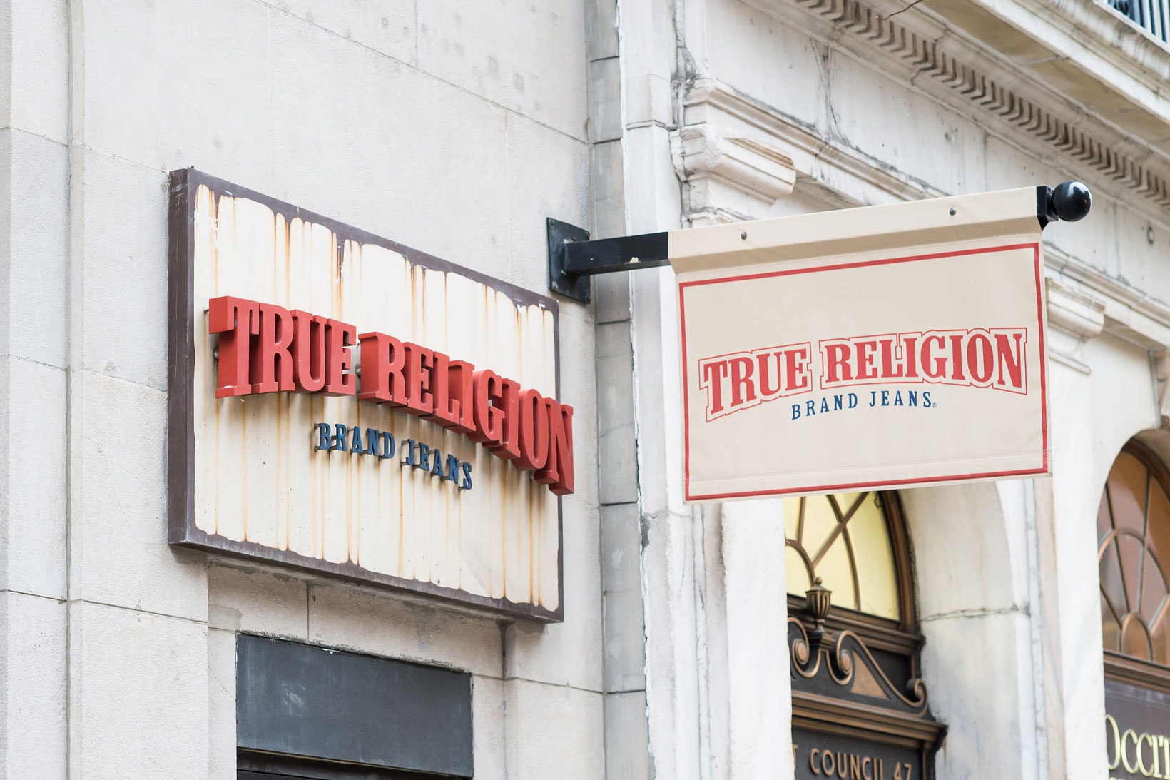 True Religion Store Logo Sign