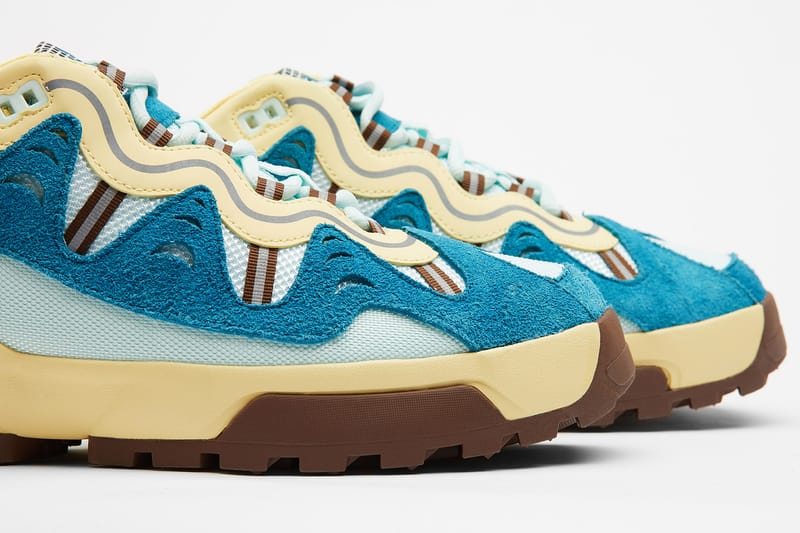 pink blue and yellow shoes