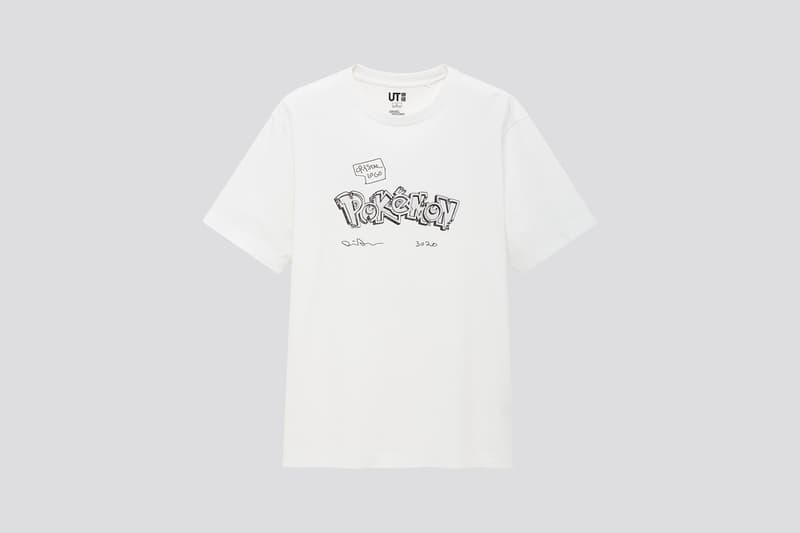 uniqlo ut daniel arsham pokemon collaboration t shirts pikachu jigglypuff black white