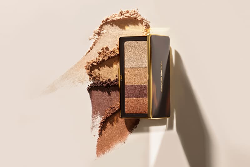 victoria beckham beauty smoky eye brick silk nude bronze champagne eyeshadow makeup beauty