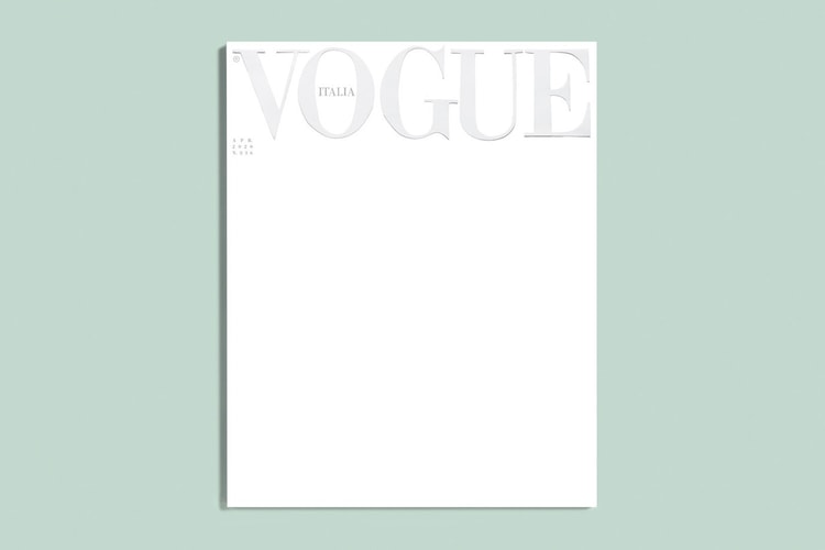 In Light of Coronavirus Pandemic, 'Vogue Italia' Publishes Blank April Cover