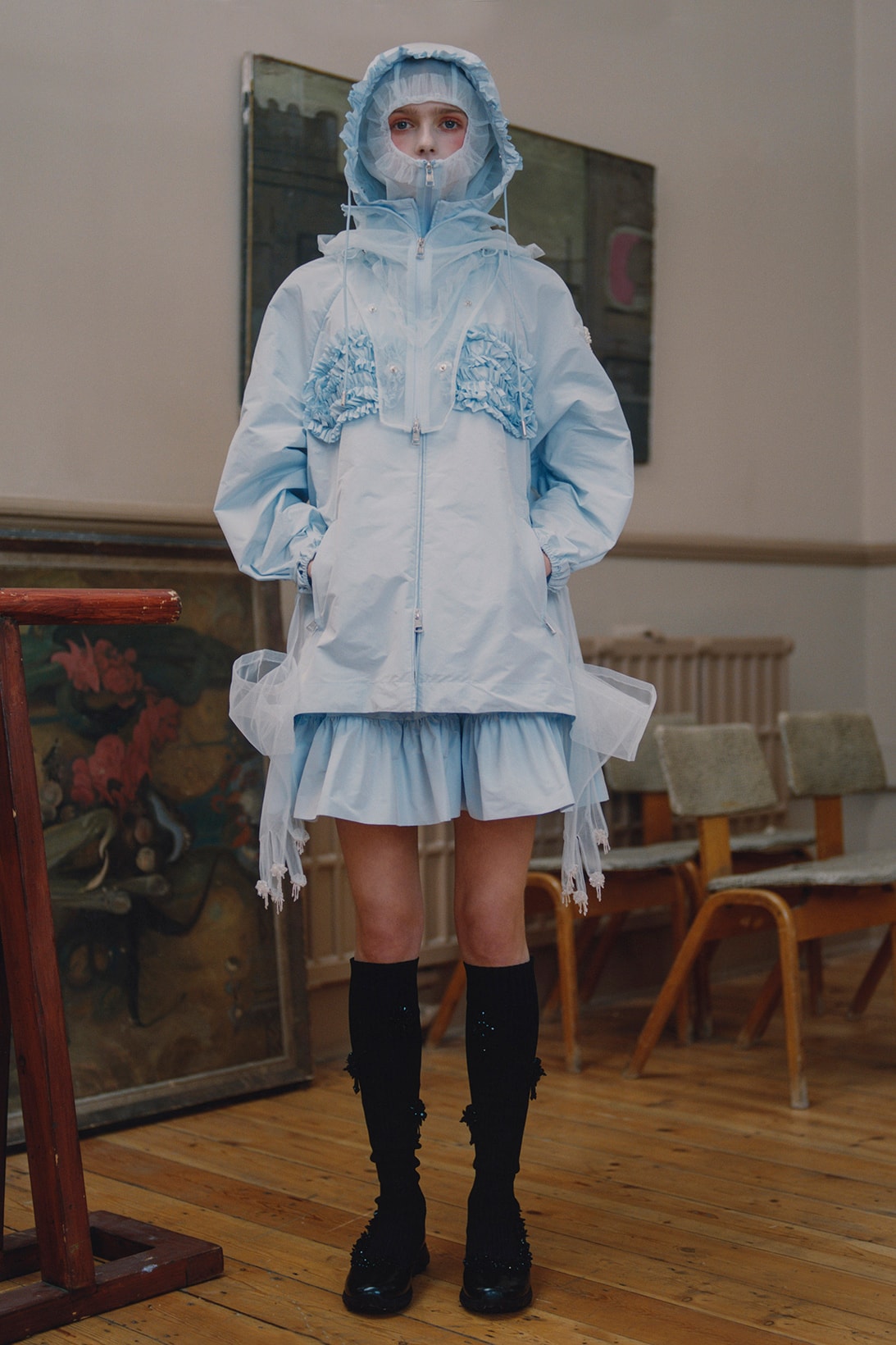 4 moncler simone rocha fall winter collaboration dresses skirts jackets outerwear fashion