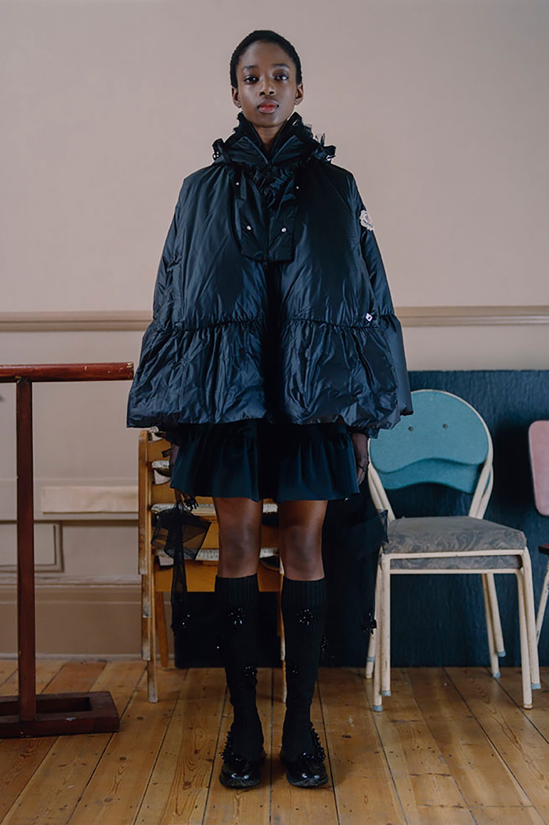 4 moncler simone rocha fall winter collaboration dresses skirts jackets outerwear fashion