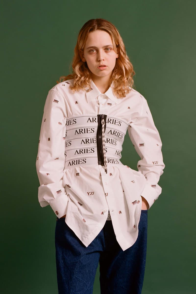 Aries Fall/Winter 2020 Collection Lookbook Logo Shirt Top Button Down