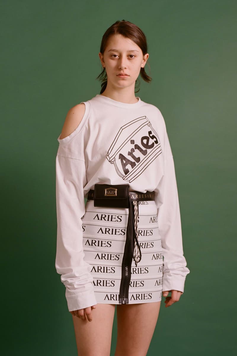 Aries Fall/Winter 2020 Collection Lookbook Logo Shirt Top Button Down