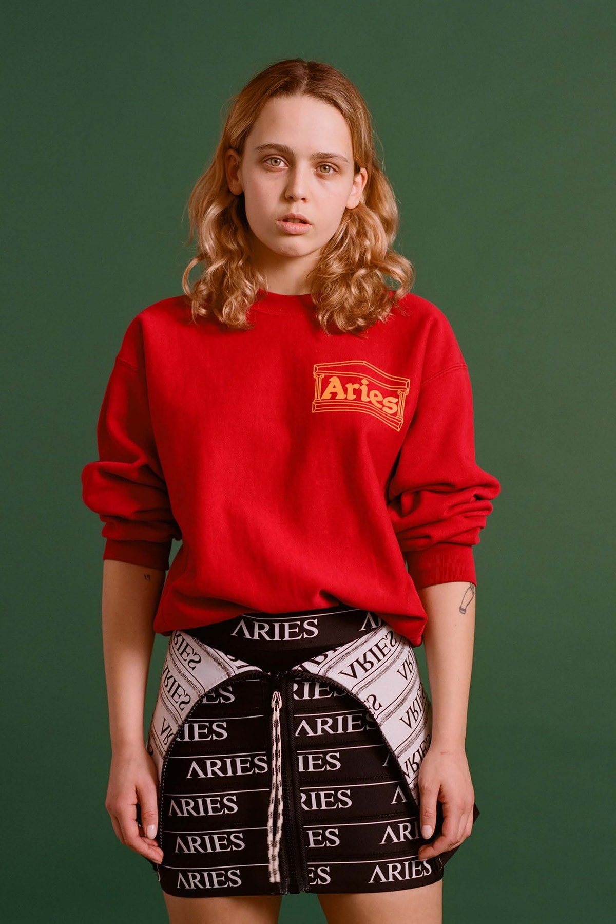 Aries Fall/Winter 2020 Collection Lookbook Logo Shirt Top Button Down