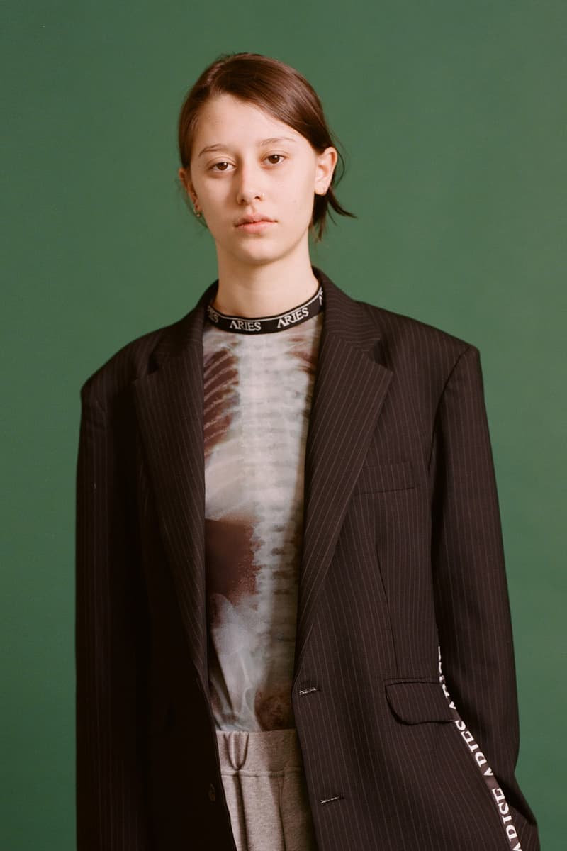 Aries Fall/Winter 2020 Collection Lookbook Logo Shirt Top Button Down