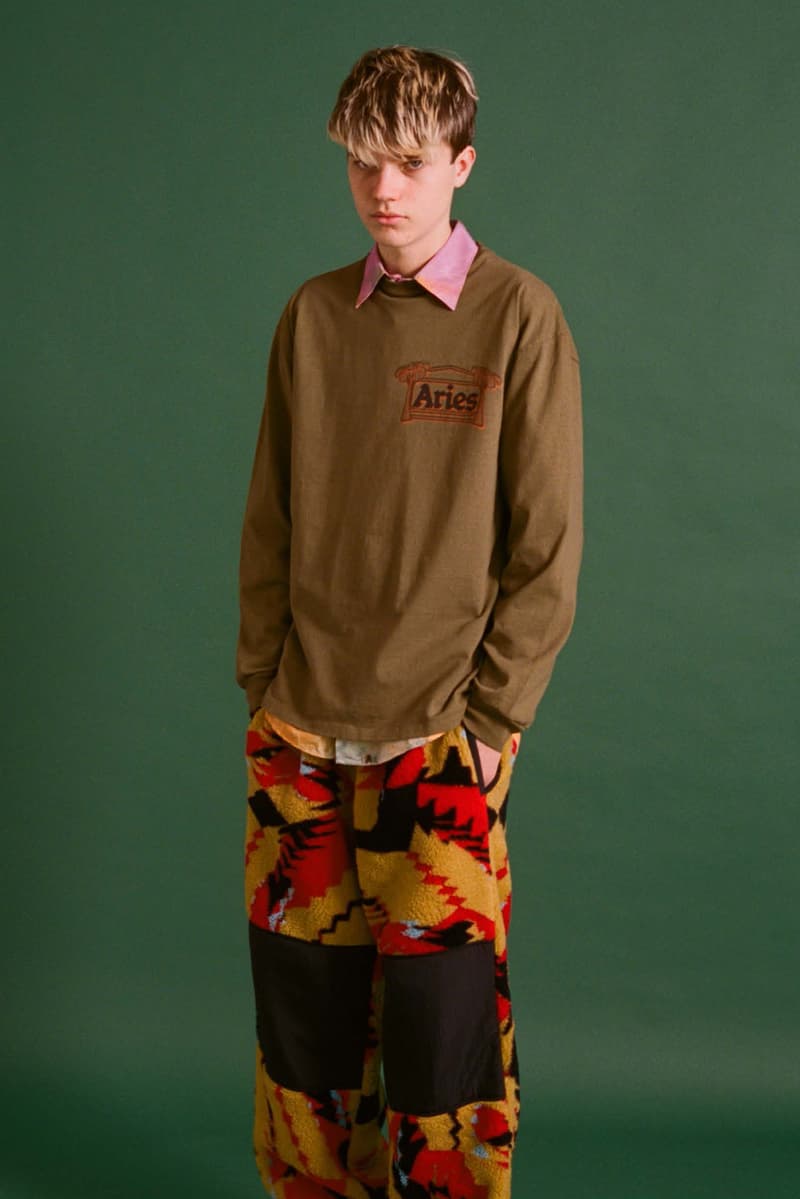 Aries Fall/Winter 2020 Collection Lookbook Logo Shirt Top Button Down