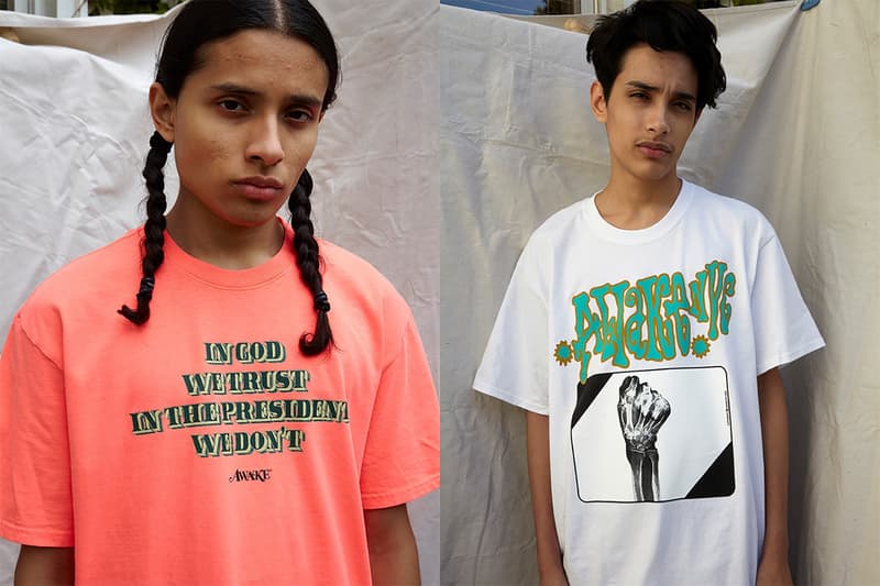 awake ny sam friedman spring summer collaboration purple pastel green hoodies