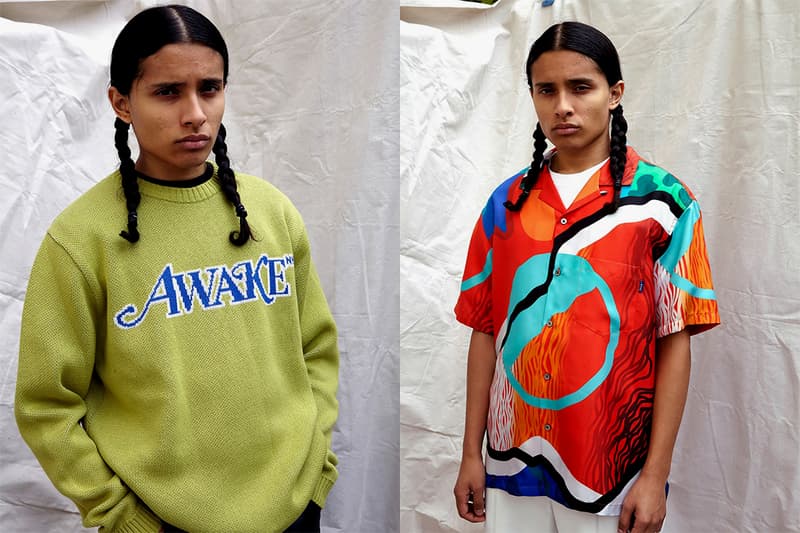 awake ny sam friedman spring summer collaboration purple pastel green hoodies