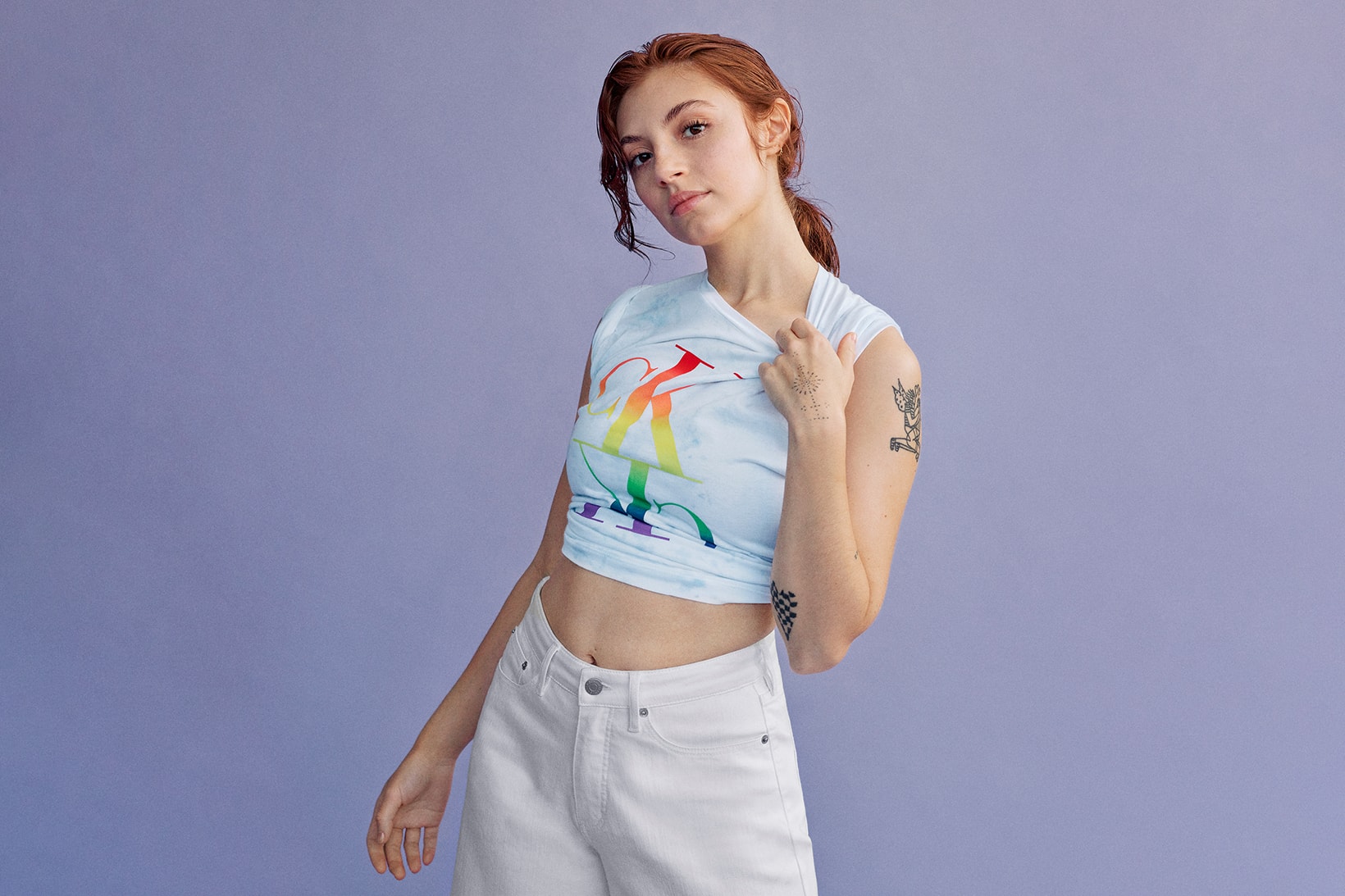 calvin klein pride month collection campaign lgtbq gia woods tommy dorfman underwear jeans sweater