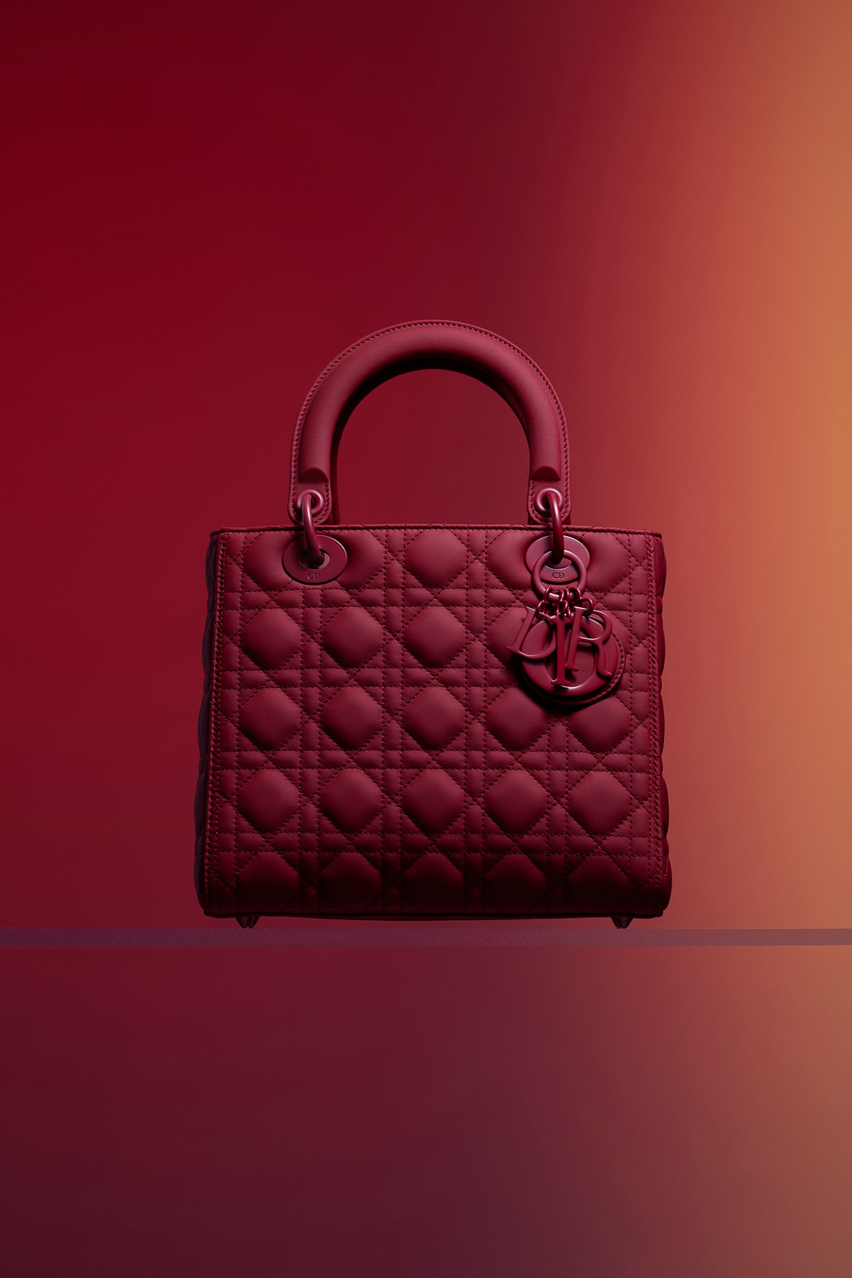 Dior Ultra-Matte Collection Bags Lady Dior Red